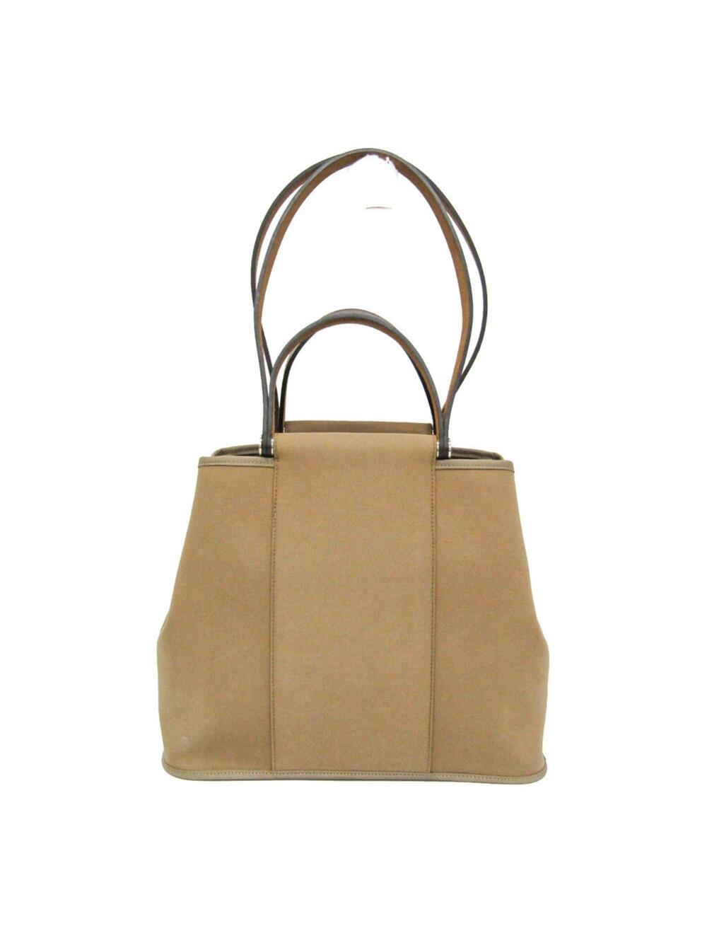 Hermes Cabag Handbag Toile And Leather #341903H11B